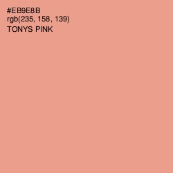 #EB9E8B - Tonys Pink Color Image